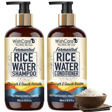 Wishcare Fermented Rice Water Shampoo & Conditioner For Dry & Frizzy Hair- Paraben And Sulphate Free