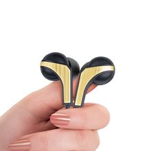 FINGERS SoundBoomerang Wired Earphones (Golden L-pin Connector | Free Carry Case | Ink Black + Gold)