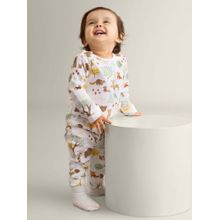 My Milestones Boys Multi-Color Printed Romper