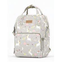 Polka Tots Diaper Bag Large Capacity With 17 Pockets For Moms & Dads - Unicorn