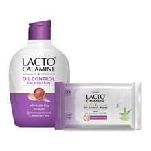 Lacto Calamine Oil Control Face Wipes + Daily Oil Balance Lotion Combo