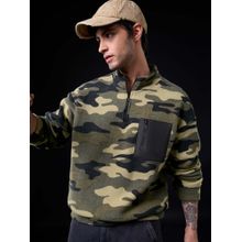 The Souled Store Oversized Sweatshirt Smoky Men Oversized Sweatshirt