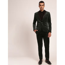 LINDBERGH Green Solid Shirt with Blazer and Pant (Set of 3)