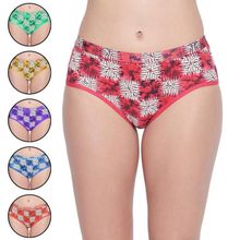 BODYCARE Pack of 6 Premium Printed Hipster Briefs - Multi-Color