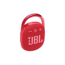 JBL Clip 4 by Harman Bluetooth Speaker, Waterproof and 10 Hours of Playtime (Without Mic, Red)