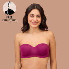 Nykd By Nykaa The Ultimate Multiway Strapless Padded Wired Bra NYB027 Wine