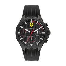 Scuderia Ferrari PISTA Multifunction Black Round Dial Men's Watch - 0830884