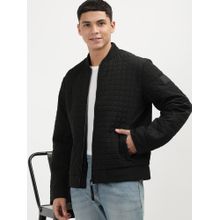 Calvin Klein Black Quilted Regular Fit Polyester Jacket