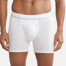 Jockey HG17 Men Tencel Micro Modal Elastane Stretch Solid Boxer Brief - White