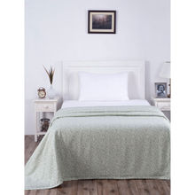 Maspar Hues Rustic Clash Classic Essence 318 Gsm Cotton Green Print Bed Cover
