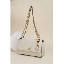 Van Heusen Women White Solid Casual Handbag