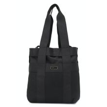 Van Heusen Women Black Textured Casual Tote Bag