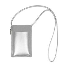 The House Of Ganges Grace Flap Mobile Sling Bag Silver (S)