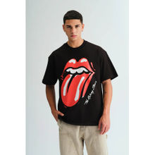 Bonkers Corner Black Rolling Stones Oversized T-shirt