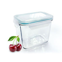 Glasslock Airtight Break Resistant Food Storage Container,Microwave Safe, Rectangle,1000ml