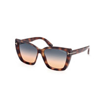 Tom Ford FT09205753P Scarlet-02 Cat Eye Sunglasses for Women Multi-Color (57)