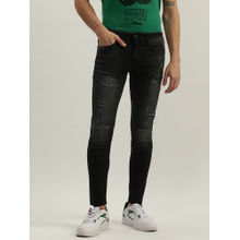 Antony Morato Black Men Washed Ribbed Jean