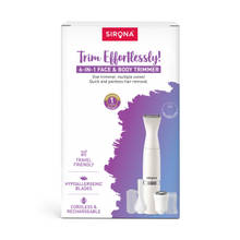 Sirona 4-in-1 Face & Body Trimmer for Women | Cordless Rechargeable Hair Remover