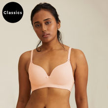 Nykd by Nykaa Breathe Cotton Padded Wireless T-Shirt Bra 3/4th Coverage - Nude NYB002
