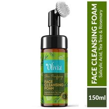 Olivia Skin Purifying Face Cleansing Foam With Salisylic Acid, Tea Tree & Rosemarry Leaf Oil