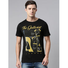 Dixcy Scott Originals Men Cotton Round Neck Short Sleeves Printed T-shirt - Black