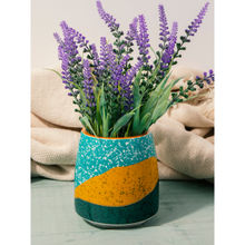 Small Indoor Plant Pot For thinKitchen Ceramic Decorative Colour Block Design