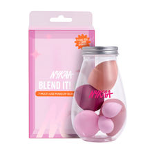 Nykaa Tools Blend It! Jar -7 Makeup Sponges (4 Full Size & 3 Minis) - Ultra Soft & Multi-Functional