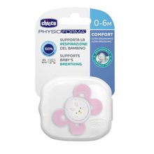 Chicco Physio Comfort Silicone Soother (0-6M) - Pink