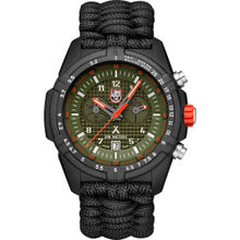Luminox Bear Grylls Chronograph Date Analog Dial Color Green Mens Watch-XB3797KM