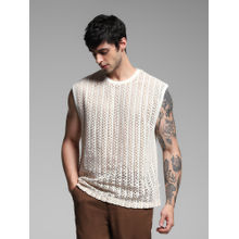 Jack & Jones Off White Regular Fit Tank Top