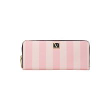 Victoria's Secret Pink Stripe Large Zip Wallets