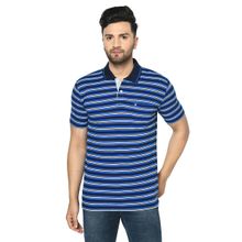 Duke Navy Blue Stripes T-Shirt (M)