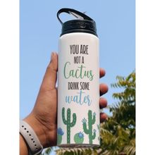 Indigifts Sipper Water Bottle Yor Are Not A Cactus Printed Aluminium 750ml