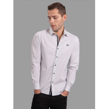 Beverly Hills Polo Club Diamond Plate Printed Stretch Poplin Fitted Shirt