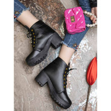 Shoetopia Women Solid Black Boots