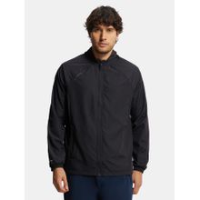 Jockey MV40 Men Microfiber Water Resistant Convertible Hoodie Jacket - Black