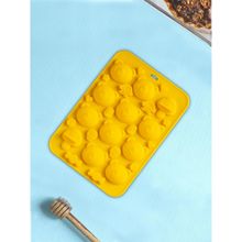 Nestasia Yellow Bear Shaped Silicone Mould for Chocolates & Gummy Bears Freezer Oven Safe