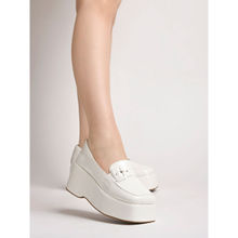 Shoetopia Stylish Patent White Casual Shoes for Women