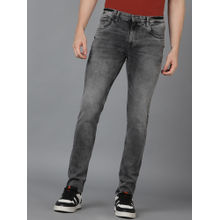 Urbano Fashion Mens Grey Slim Fit Washed Jeans Stretchable