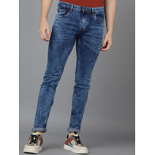 Urbano Fashion Mens Blue Slim Fit Washed Jeans Stretchable