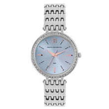 French Connection Diana Sky Blue Round Analog Watch for Women - Fcn00063H