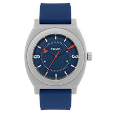 Fcuk Analog Blue Dial With Navy Blue Strap Unisex Watch- Fk00015D
