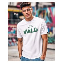 Bewakoof Men White Into The Wild Graphic Printed T-Shirt