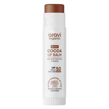 Aravi Organic Nude Cocoa Lip Balm SPF 50 PA++++