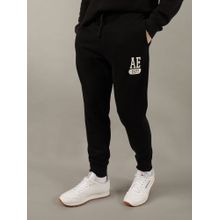 American Eagle Men Black Cotton Jogger