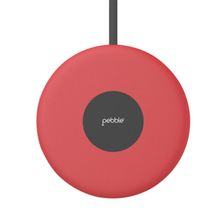 Pebble Sense - Wireless Charging Pad 5w/7.5w/10w With Smart Temprature Control (red)