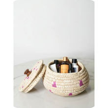 Swadeh Boho Blush Jar Basket Organizer