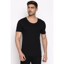 Van Heusen Men Warmtech & Anti Bacterial Thermal Top - Black