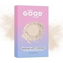 Feel Good Club Pure & Natural Multani Mitti For Detan Face Pack/ Mask For Skin Glow & Exfoliation