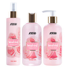 Wanderlust Country Rose Shower Gel + Body Lotion + Fragrance Mist Blooming Blossom Combo